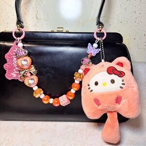 Cute Pink Plush Kitty Bag Charm
